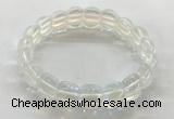 CGB3365 7.5 inches 10*15mm oval synthetic moonstone bracelets