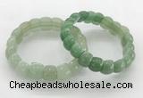 CGB3370 7.5 inches 10*15mm oval green aventurine bracelets