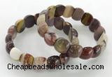 CGB3377 7.5 inches 10*15mm oval mookaite bracelets wholesale