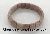 CGB3393 7.5 inches 10*15mm rectangle rhodochrosite bracelets