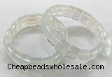 CGB3394 7.5 inches 10*15mm rectangle synthetic moonstone bracelets