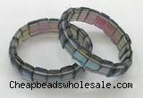 CGB3396 7.5 inches 10*15mm rectangle synthetic moonstone bracelets