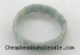 CGB3423 7.5 inches 12*15mm faceted rectangle imitation aquamarine bracelets