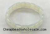 CGB3424 7.5 inches 12*15mm faceted rectangle opal bracelets