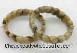 CGB3448 7.5 inches 10*15mm faceted marquise golden tiger eye bracelets