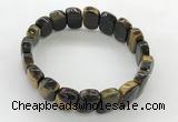 CGB3449 7.5 inches 10*15mm faceted marquise yellow tiger eye bracelets