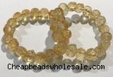 CGB4035 7.5 inches 10*14mm calabash citrine beaded bracelets wholesale