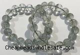 CGB4044 7.5 inches 11mm round green phantom quartz beaded bracelets