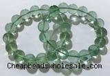 CGB4053 7.5 inches 14mm round green fluorite beaded bracelets