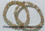 CGB4055 7.5 inches 6mm round moonstone beaded bracelets