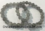 CGB4103 7.5 inches 9mm round rutilated quartz beaded bracelets