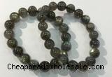 CGB4113 7.5 inches 10mm round labradorite beaded bracelets