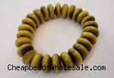 CGB450 8 inches 7*15mm rondelle yellow tiger eye gemstone bracelet wholesale