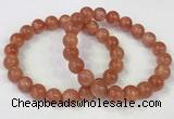 CGB4534 7.5 inches 10mm round golden sunstone beaded bracelets