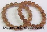 CGB4614 10mm - 11mm round golden rutilated quartz beaded bracelets