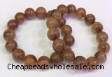 CGB4623 13mm - 14mm round golden rutilated quartz beaded bracelets