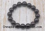 CGB5312 10mm, 12mm round garnet beads stretchy bracelets