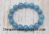 CGB5321 10mm, 12mm round apatite beads stretchy bracelets