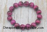 CGB5327 10mm, 12mm round red tiger eye beads stretchy bracelets