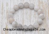 CGB5347 10mm, 12mm round white crazy lace agate beads stretchy bracelets