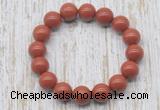 CGB5372 10mm, 12mm round red jasper beads stretchy bracelets