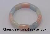 CGB668 7.5 inches 15*20mm morganite gemstone bracelet