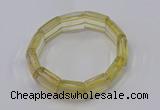 CGB670 7.5 inches 15*18mm lemon quartz bracelet wholesale