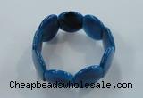 CGB703 8 inches 25*30mm agate gemstone bracelet wholesale