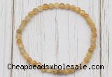 CGB7200 4mm tiny golden tiger eye beaded meditation yoga bracelets