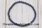 CGB7208 4mm tiny blue tiger eye beaded meditation yoga bracelets