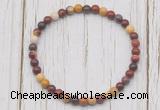 CGB7218 4mm tiny mookaite beaded meditation yoga bracelets