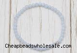 CGB7234 4mm tiny blue lace agate beaded meditation yoga bracelets