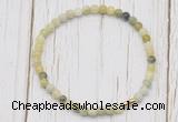 CGB7241 4mm tiny flower jade beaded meditation yoga bracelets