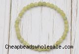 CGB7242 4mm tiny China jade beaded meditation yoga bracelets