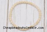 CGB7246 4mm tiny honey jade beaded meditation yoga bracelets