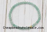 CGB7248 4mm tiny green aventurine beaded meditation yoga bracelets