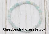 CGB7252 4mm tiny amazonite beaded meditation yoga bracelets