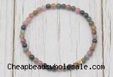 CGB7296 4mm tiny tourmaline beaded meditation yoga bracelets