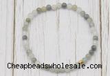 CGB7297 4mm tiny seaweed quartz beaded meditation yoga bracelets