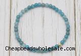 CGB7309 4mm tiny apatite beaded meditation yoga bracelets