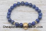 CGB7418 8mm lapis lazuli bracelet with tiger head for men or women