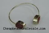 CGB749 13*18mm - 15*20mm teardrop druzy agate gemstone bangles