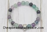 CGB7503 8mm fluorite bracelet with tiger head for men or women