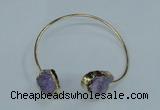 CGB776 13*18mm - 15*20mm freeform druzy agate gemstone bangles