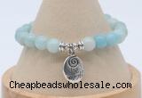 CGB7794 8mm amazonite gemstone bead with luckly charm bracelets