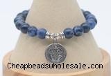 CGB7816 8mm sodalite bead with luckly charm bracelets wholesale