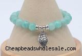 CGB7820 8mm peru amazonite bead with luckly charm bracelets