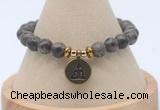 CGB7827 8mm rainbow labradorite bead with luckly charm bracelets