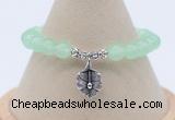 CGB7881 8mm candy jade bead with luckly charm bracelets whoesale