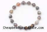 CGB8217 8mm Botswana agate & yellow tiger eye beaded stretchy bracelets